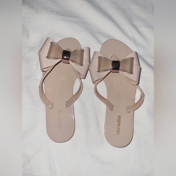 Mini Melissa Other - Mini Melissa Pink Bow Sandals